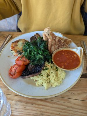 Monster brekkie #Veganuary at The Green Rocket Cafe in Bath