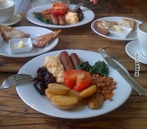 Veggie Monster Brekkie at The Green Rocket, scrummy! :-) at The Green Rocket Cafe in Bath