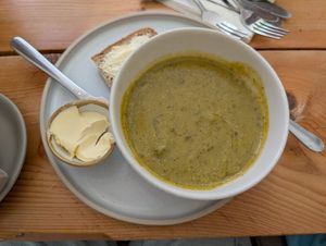 Soup at The Green Rocket Cafe in Bath
