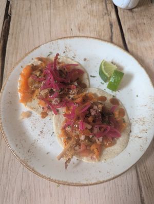 black bean tacos at The Green Rocket Cafe in Bath