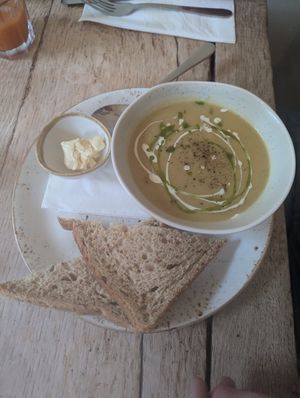 soup of the day at The Green Rocket Cafe in Bath