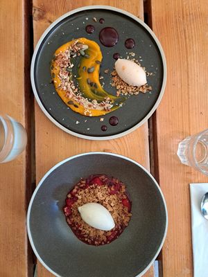 Dessert at The Green Rocket at The Green Rocket Cafe in Bath