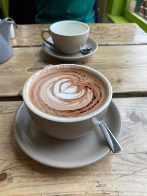 Mocha, beautiful! at The Green Rocket Cafe in Bath