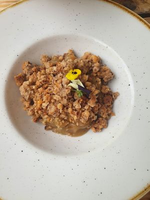 Apple Lavender Cramble at The Green Rocket Cafe in Bath