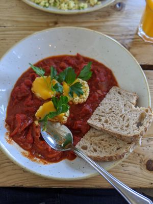 Shakshuka at The Green Rocket Cafe in Bath