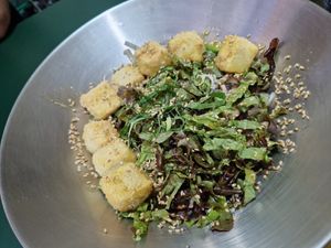 Tofu Bibimbap at Bebab in Seoul