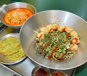 Vegan bibimbap meal set  at Bebab in Seoul