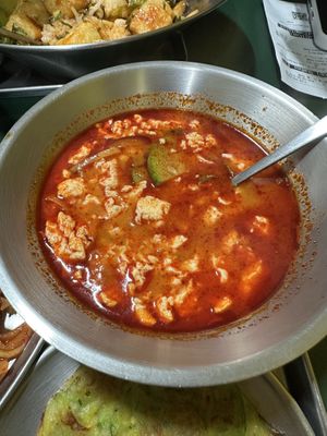 Tofu stew   at Bebab in Seoul