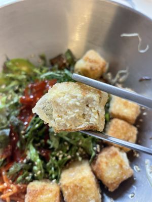 Most crunchy tofu I have had!! So good   at Bebab in Seoul