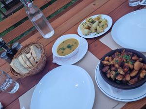 Meal at Villa Gjeçaj in Theth