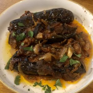 Stuffed Eggplant  at Villa Gjeçaj in Theth