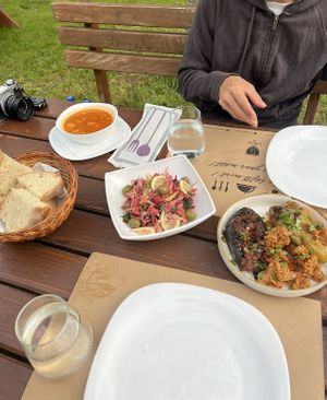 Bread ( soup pictured not vegan)   at Villa Gjeçaj in Theth