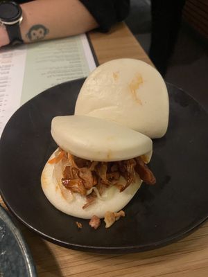 Jackfruit bao buns  at Wagamama  in Stockholm