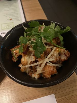 Cauliflower side dish  at Wagamama  in Stockholm