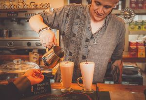 We have many specialty and medicinal hot drinks, a wide selection of herbal teas. As well as all the classic coffees and tea. All available with cow or oat milk. at SOUL Wellness Hub & Café in Sowerby Bridge