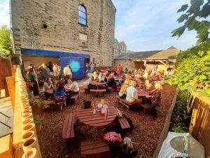Our beautiful cafe garden space ‘Eden’ at SOUL Wellness Hub & Café in Sowerby Bridge