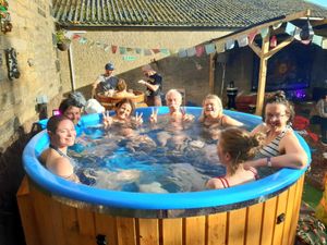 Relax in our hot tub at SOUL Wellness Hub & Café in Sowerby Bridge