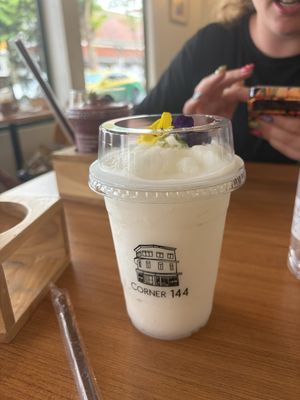 coconut smoothie  at Corner 144 in Bangkok