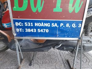 Address and phone number at Bà Tư in Ho Chi Minh City