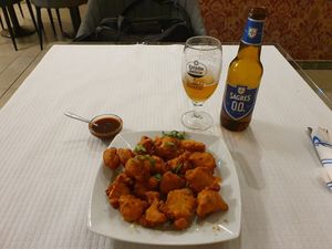 Starter Gobi Pakora at Curry Leaves in Albufeira