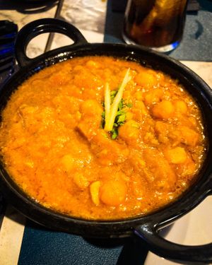 Veganes Kichererbsen Curry  at Indian Fusion Cala D'or in Mallorca