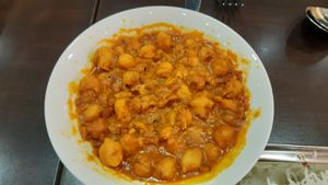 vegan chickpea curry #Veganuary at Pure Veg India in Brussels