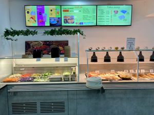 The buffet   at Pure Veg India in Brussels