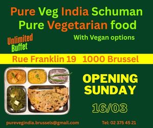  at Pure Veg India in Brussels