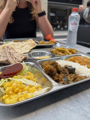 All you can eat plate  at Pure Veg India in Brussels