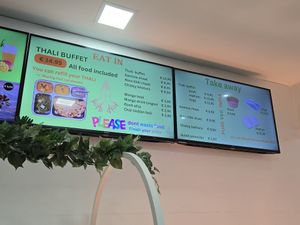 Menu at Pure Veg India in Brussels