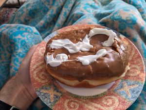 Vegan maple cream at Voodoo Doughnut - Arapahoe Ave in Boulder