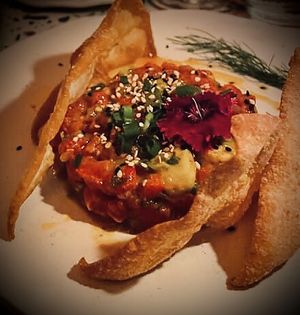 Tuna tartare   at El Mundo Restaurante in Mexico City