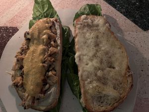 Oyster mushroom sandwich   at El Mundo Restaurante in Mexico City