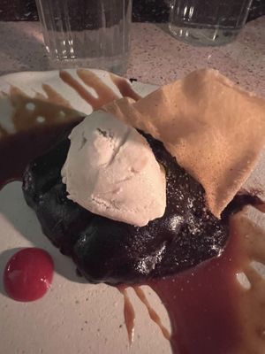 Brownie closeup    at El Mundo Restaurante in Mexico City