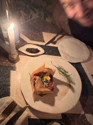 Watermelon tartar  at El Mundo Restaurante in Mexico City