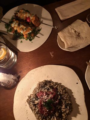 Kebabs & risotto   at El Mundo Restaurante in Mexico City