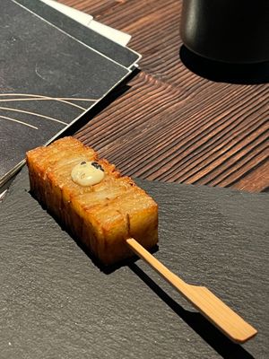 APPETIZER
Crispy Layered Potato
russet potato. olive oil. salt
 at KUKI Vegan in Kuala Lumpur