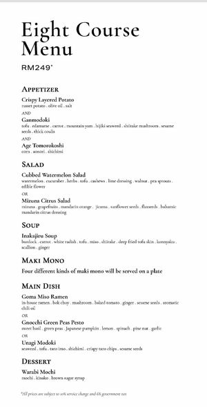 ~ 24/12/23 at KUKI Vegan in Kuala Lumpur