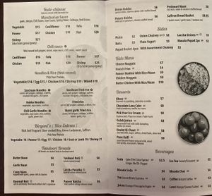 Saffron Indian Cuisine menu p. 3  at Saffron Indian Cuisine in Cary