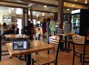 cafe at GoodLife Cafe and Bakery in Mendocino