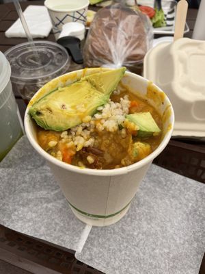 Vegan curry was SO good at GoodLife Cafe and Bakery in Mendocino