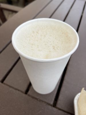 London fog latte  at GoodLife Cafe and Bakery in Mendocino