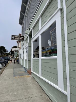 Outside  at GoodLife Cafe and Bakery in Mendocino