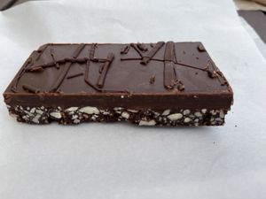 Chocolate almond bar at GoodLife Cafe and Bakery in Mendocino