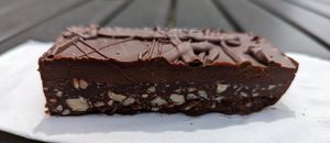 chocolate almond bar at GoodLife Cafe and Bakery in Mendocino