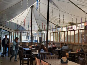 Great Outdoor Patio at GoodLife Cafe and Bakery in Mendocino