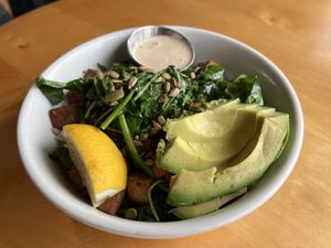 Vegan Green Goddess Bowl  at GoodLife Cafe and Bakery in Mendocino