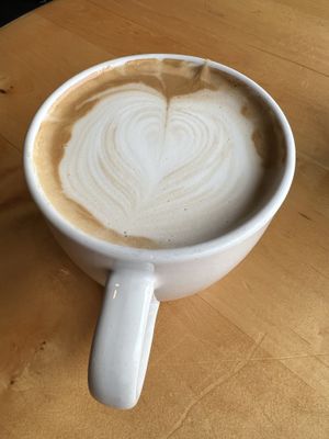 Oat Milk Lattte   at GoodLife Cafe and Bakery in Mendocino