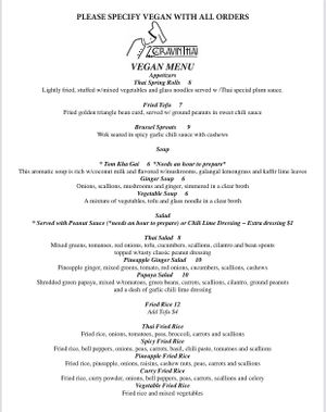 New vegan menu at Cravin Thai in Hamburg