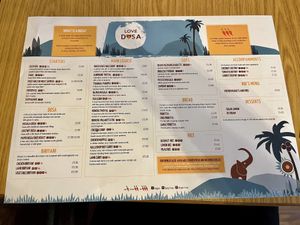 Menú   at Love Dosa in Inverness